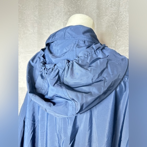NWT Zara Women’s Navy Blue Hooded Poncho Limited Edition Sz Medium - Picture 9 of 11